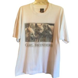 Vintage The Art Of Carl Brenders Wildlife Tee Shirt.